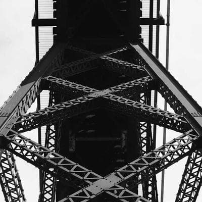 Pair of Brass Arc Floor Lamps